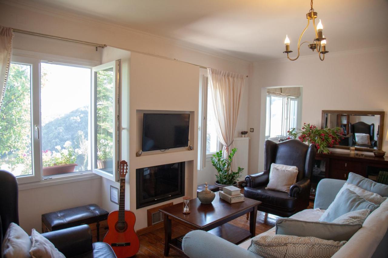 Lorantina Sea View Holiday House In Corfu - Near Barbati Beach Spartylas Exteriör bild