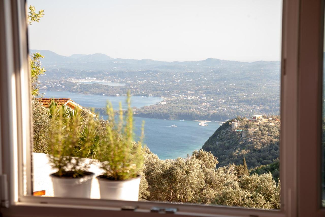 Lorantina Sea View Holiday House In Corfu - Near Barbati Beach Spartylas Exteriör bild