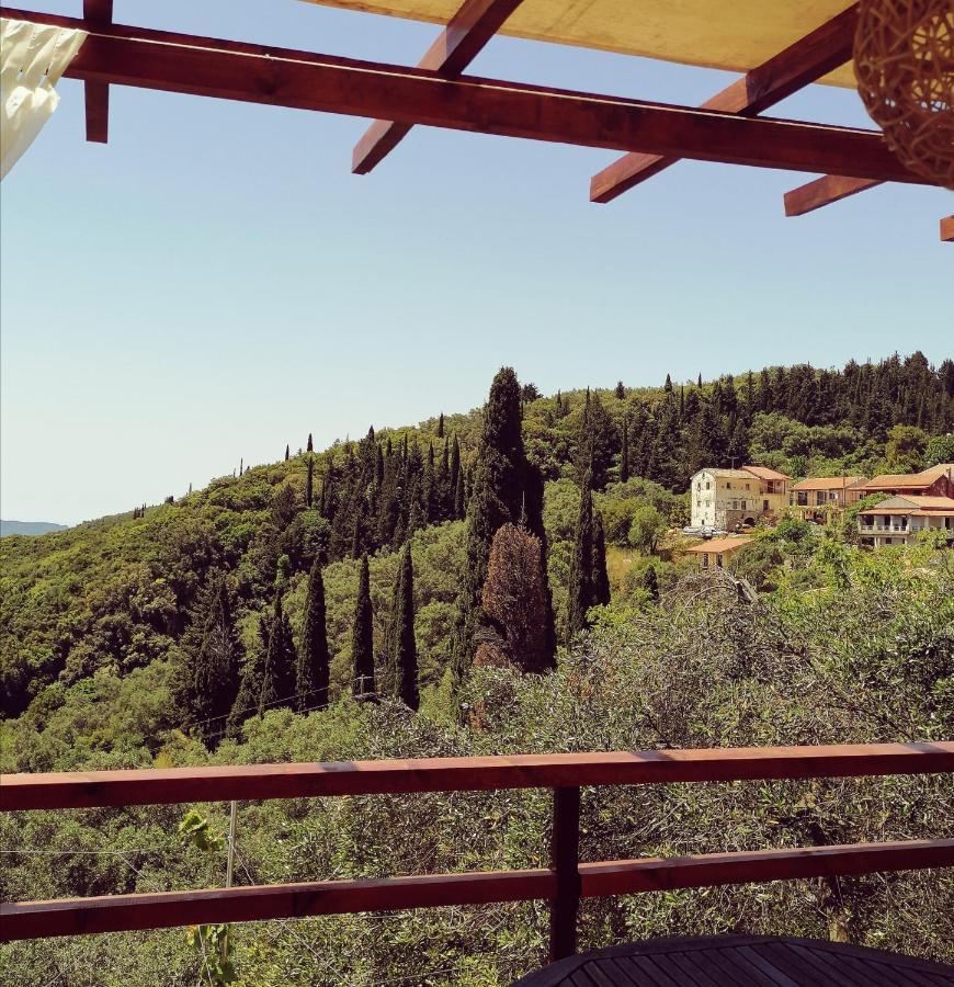Lorantina Sea View Holiday House In Corfu - Near Barbati Beach Spartylas Exteriör bild