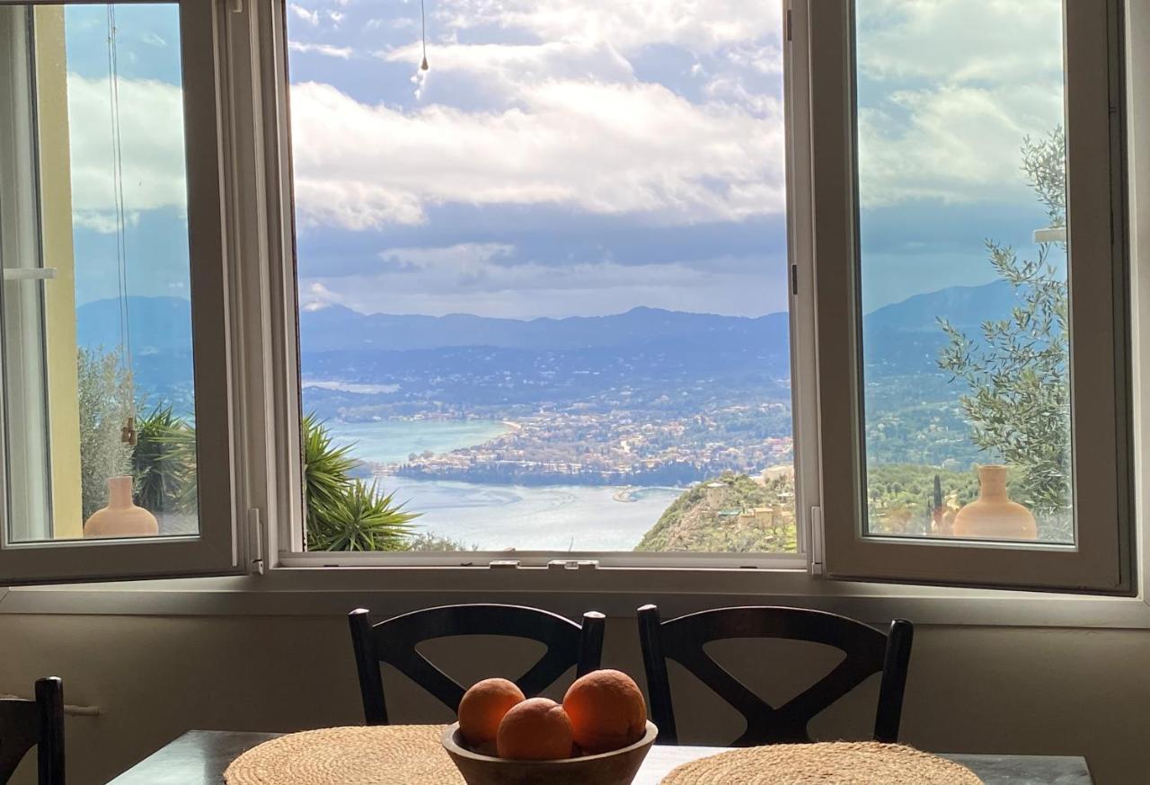Lorantina Sea View Holiday House In Corfu - Near Barbati Beach Spartylas Exteriör bild