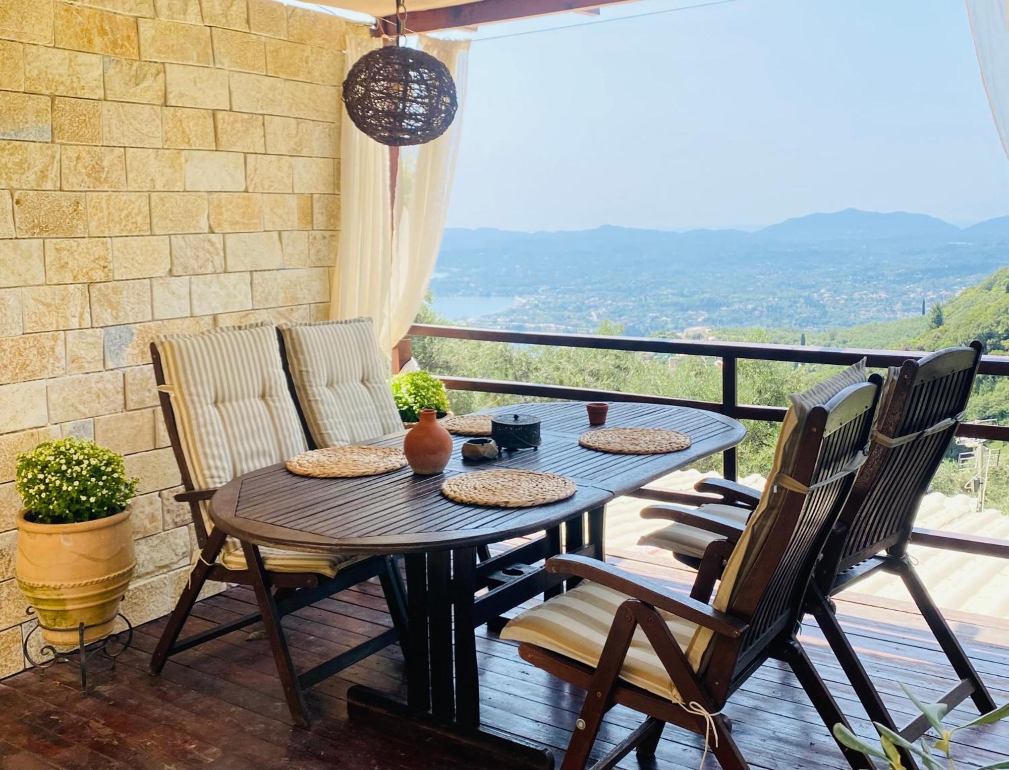 Lorantina Sea View Holiday House In Corfu - Near Barbati Beach Spartylas Exteriör bild