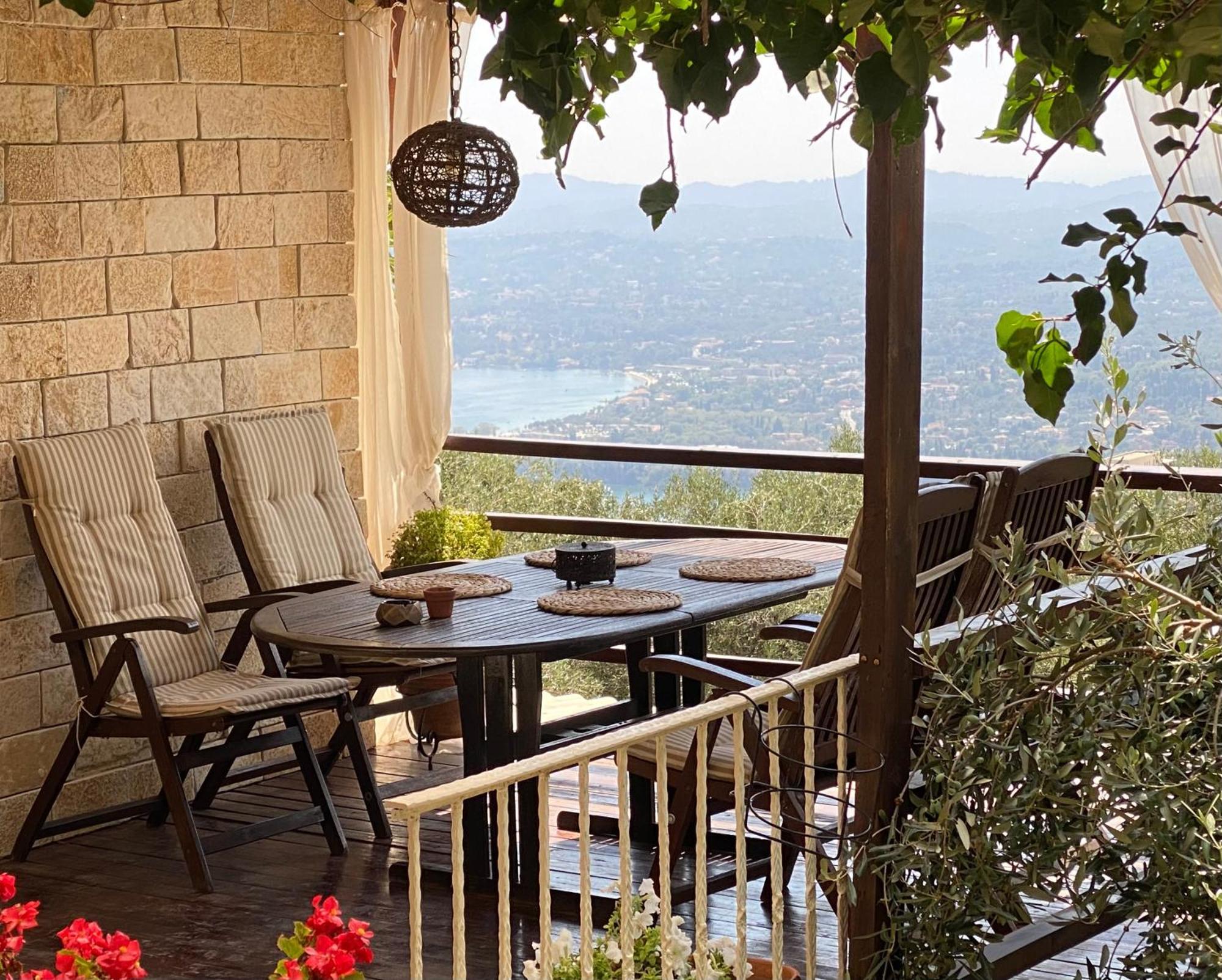 Lorantina Sea View Holiday House In Corfu - Near Barbati Beach Spartylas Exteriör bild