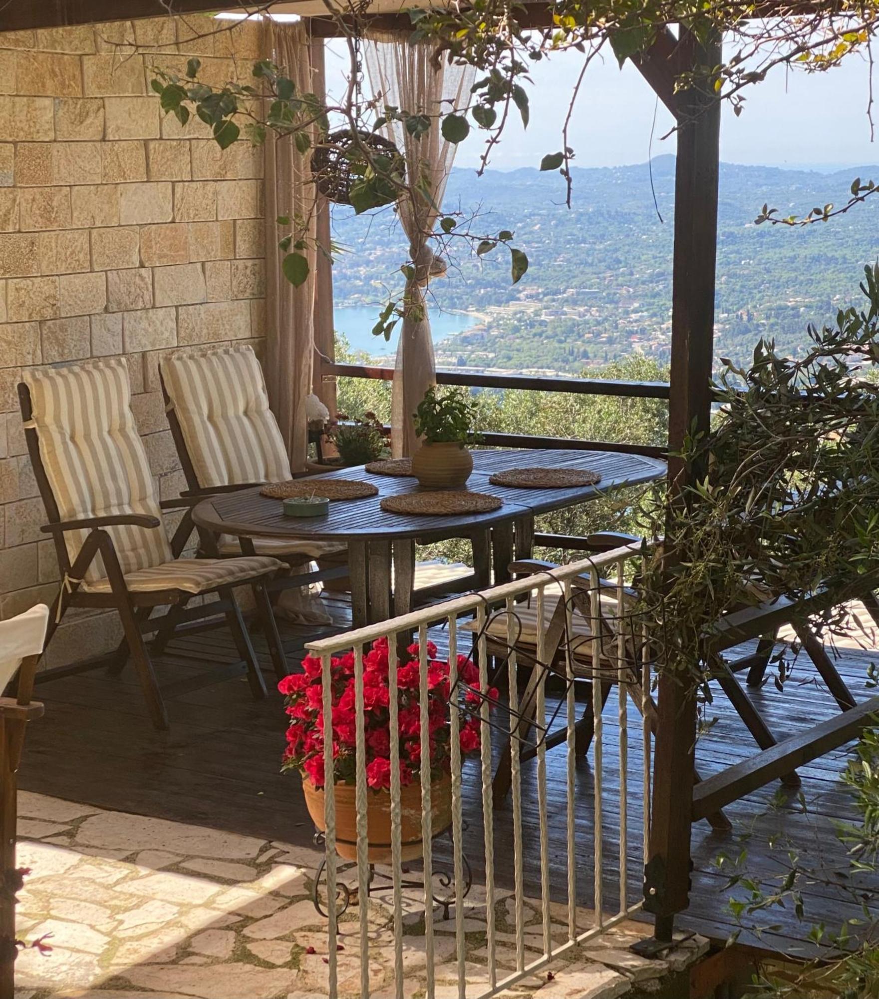 Lorantina Sea View Holiday House In Corfu - Near Barbati Beach Spartylas Exteriör bild